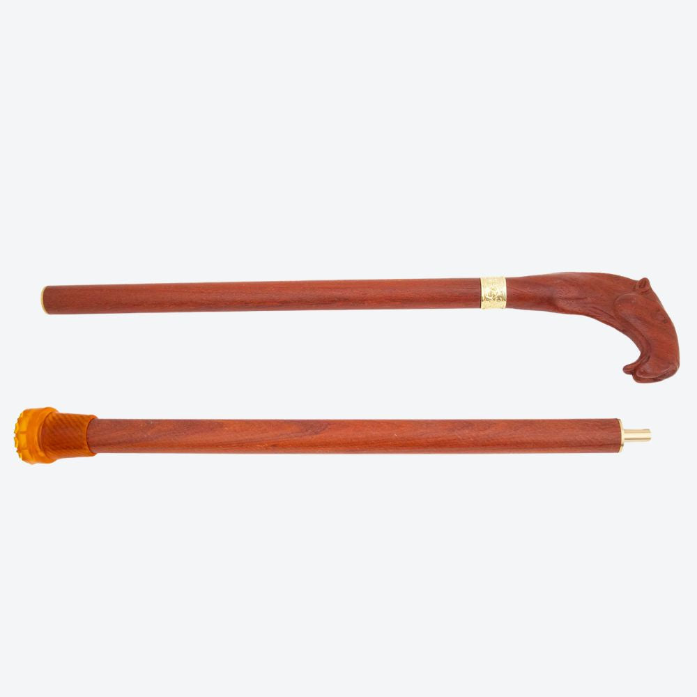 Bengala Vintage de Madeira Camelo do Deserto - Bastoni