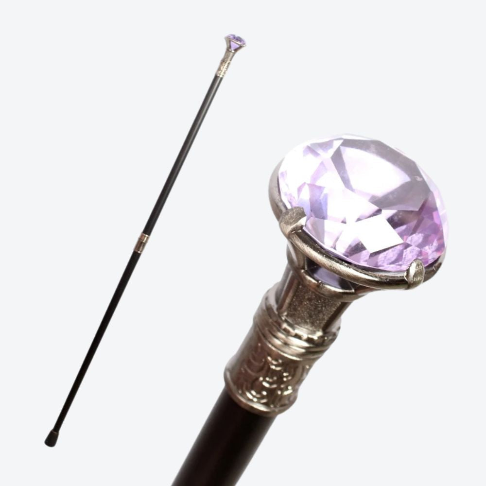 Bengala de Luxo Diamante Vintage Transparente Bastoni