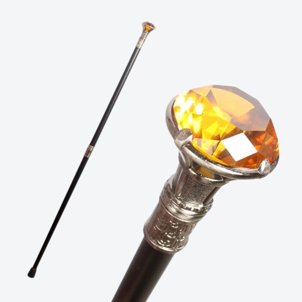 Bengala de Luxo Diamante Vintage Transparente Bastoni