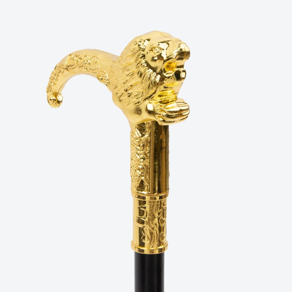 Bengala de Luxo Dourada Leão da Realeza Imperial - Bastoni