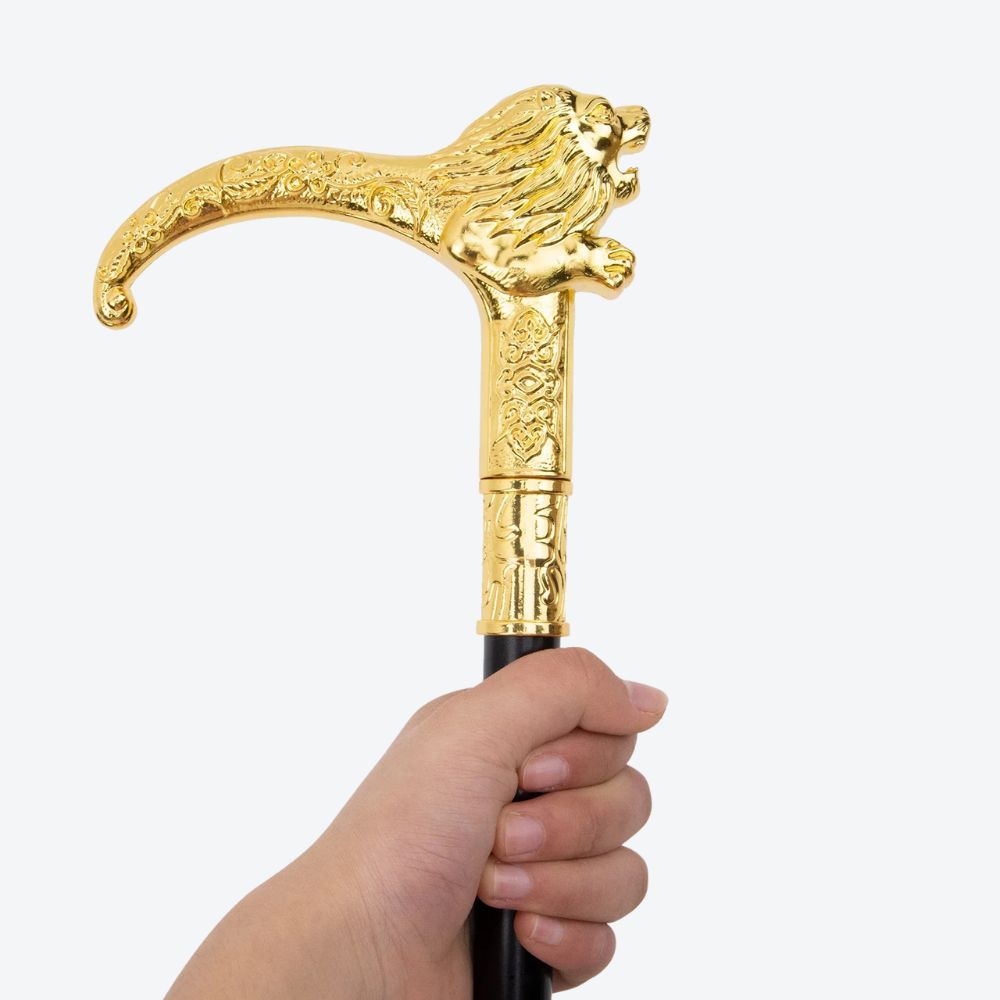 Bengala de Luxo Dourada Leão da Realeza Imperial - Bastoni