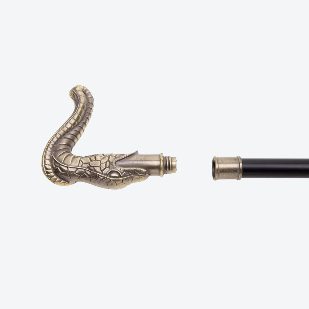 Bengala de Luxo Imperial Serpente Cobre - Bastoni