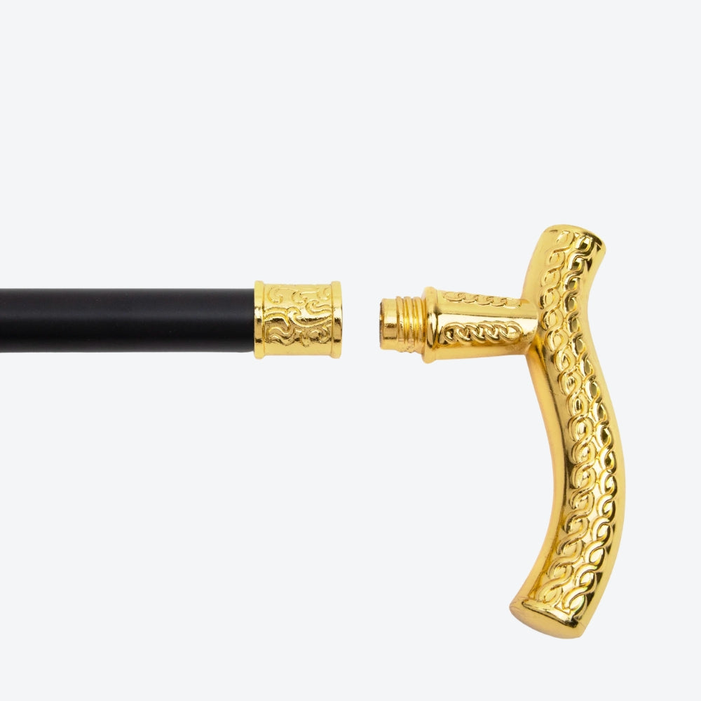 Bengala de Luxo Nobre Arabesco Dourado - Bastoni