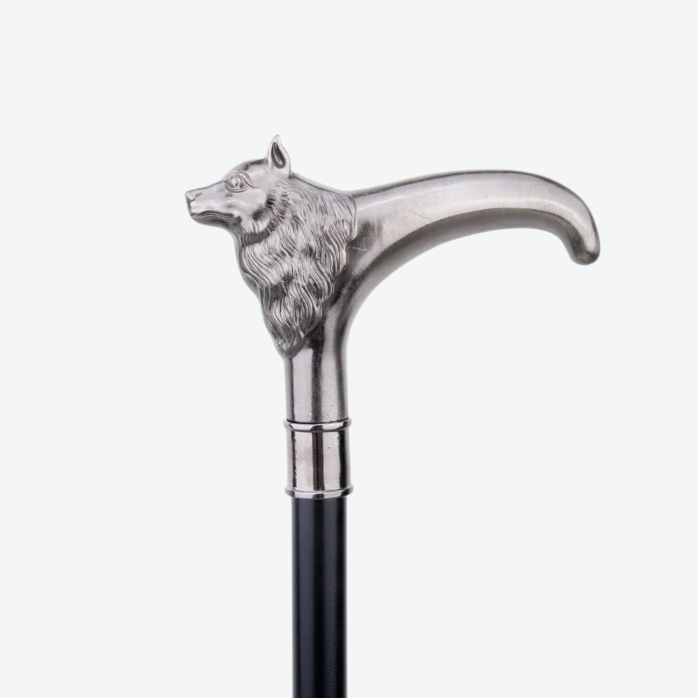 Bengala de Luxo Raposa Imperial Prateada - Bastoni