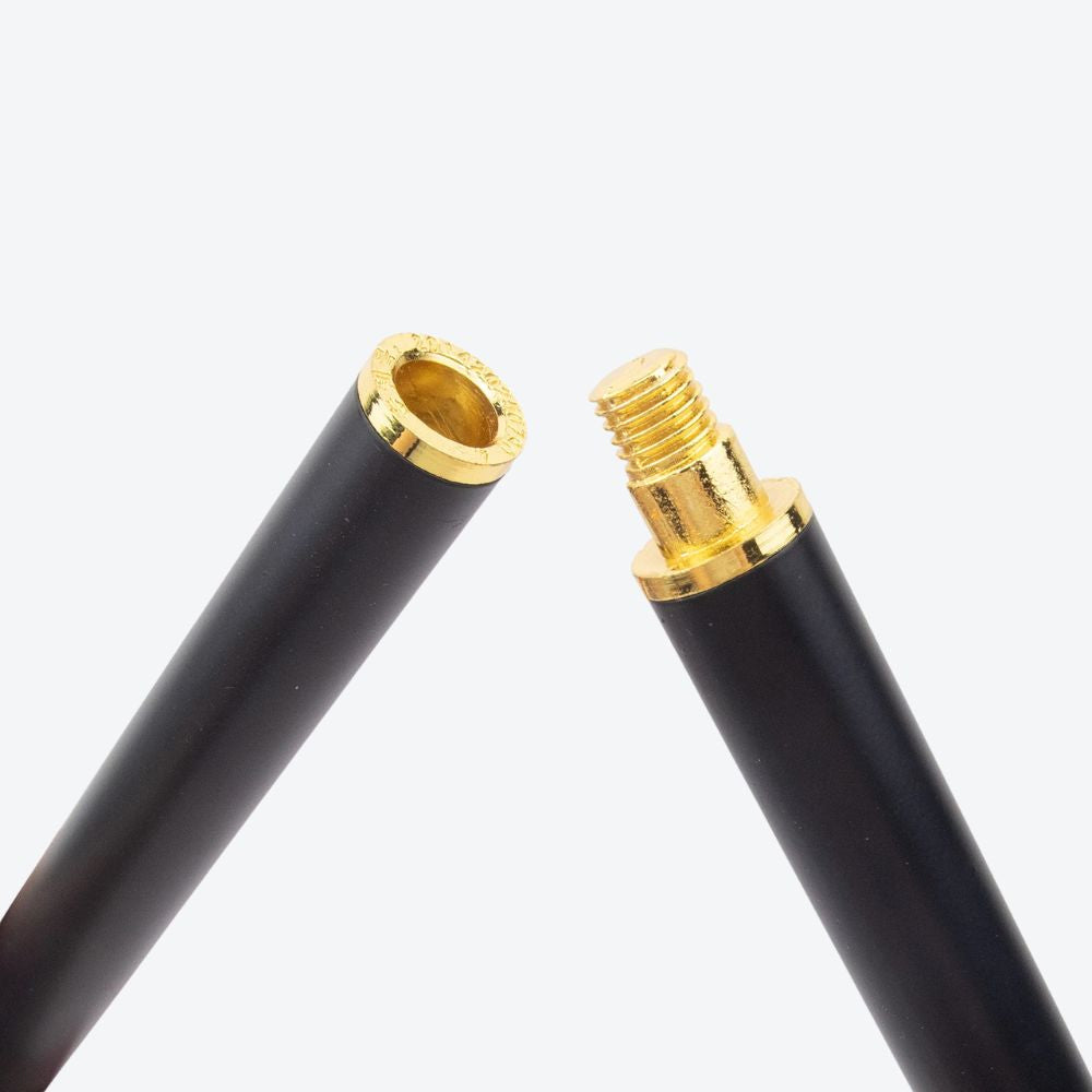 Bengala de Luxo Raposa Imperial Preto/Dourado - Bastoni