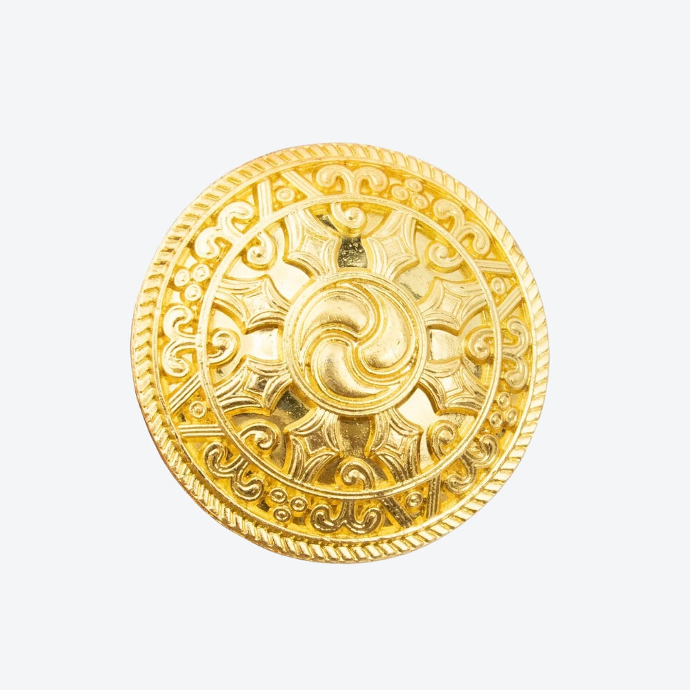 Bengala de Madeira Astro Dourado com Punho de Pega Circular - Bastoni