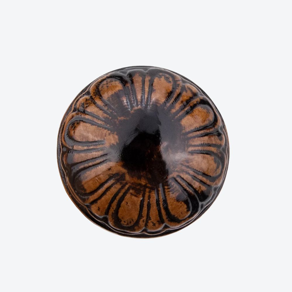 Bengala de Madeira Clássica Pomo Entalhado - Bastoni