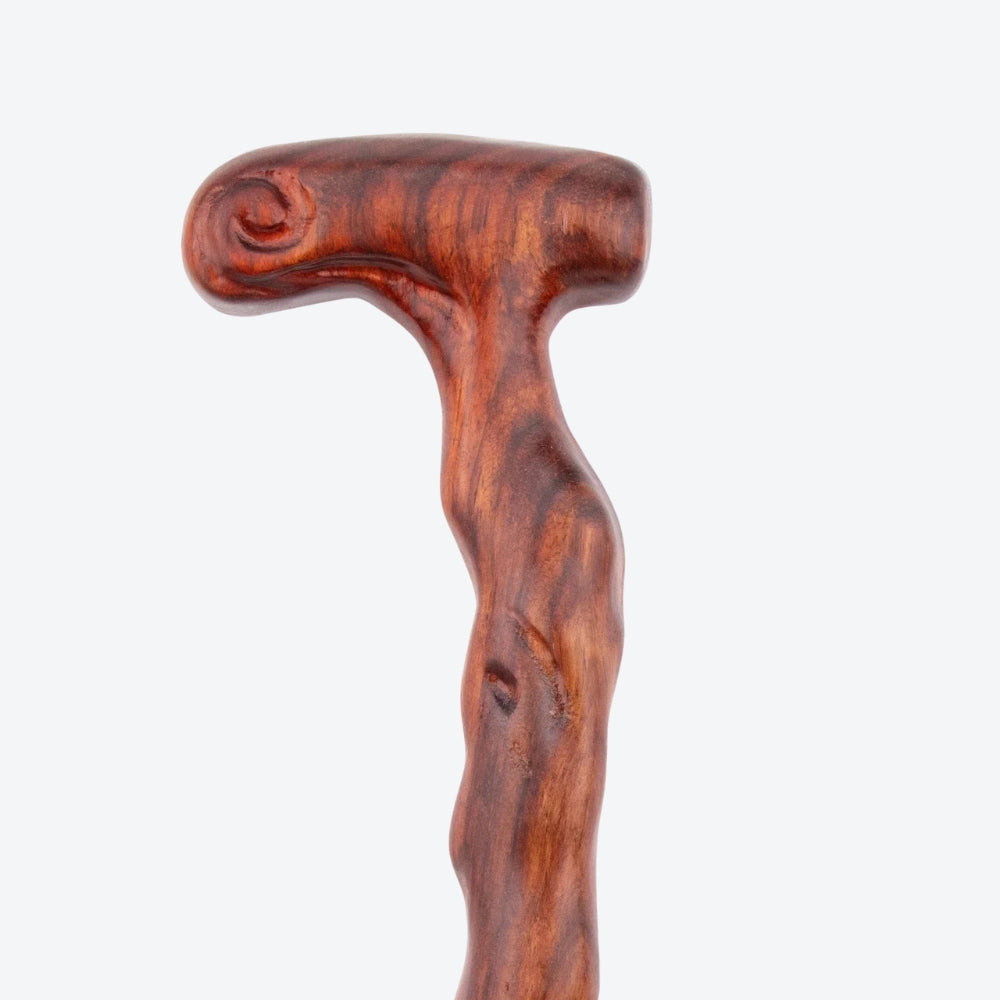 Bengala de Madeira Esculpida Nó Colonial - Bastoni