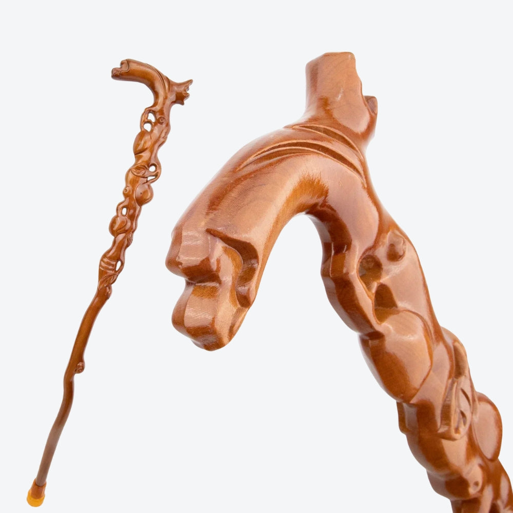 Bengala de Madeira Raízes da Árvore da Vida - Bastoni