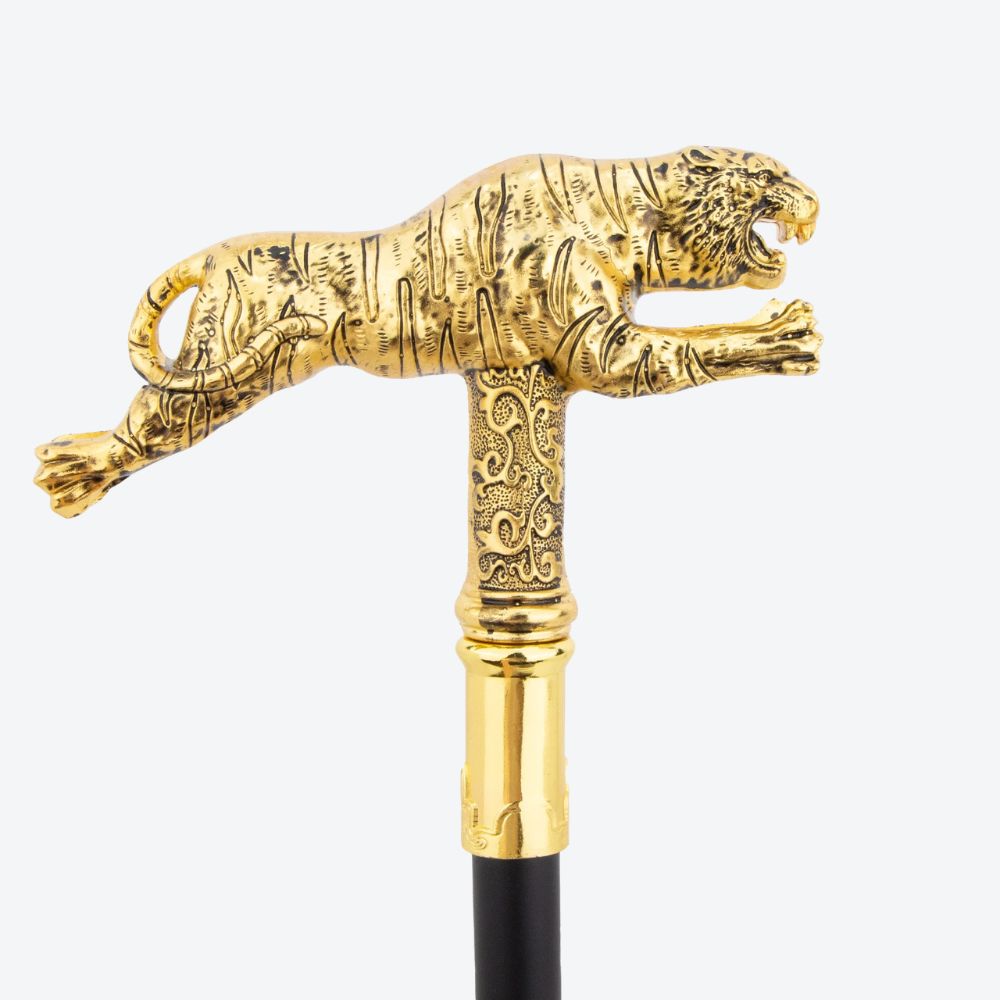 Bengala Metálica Tigre Dourado Ancestral - Bastoni