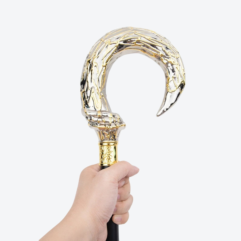 Golden White U Steampunk Walking Cane Fashion Walking Stick Gentleman Performance stage Cane 92cm  Performance Stage Cane - Bastoni