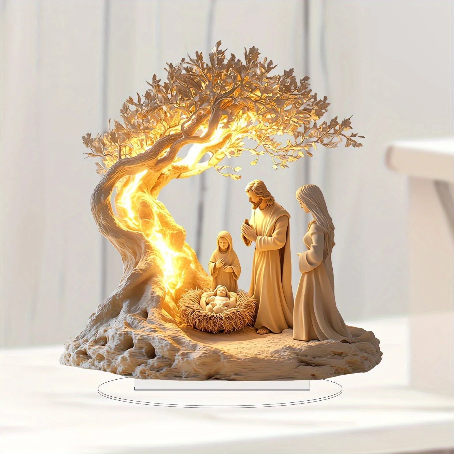 Luminária Acrílica Presépio Iluminado - Bastoni