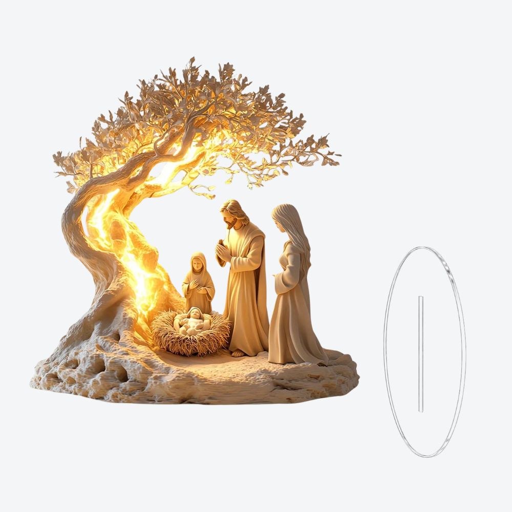 Luminária Acrílica Presépio Iluminado - Bastoni